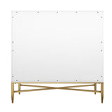 White Modern 2-Door Locker Accent Cabinet with Tapered Metal Feet T3609P333096