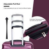 Luggage set of 5 pieces, expandable hard PC luggage set with TSA lock for rotating wheels, W284P202776