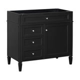 ZUN 36'' Bathroom Vanity without Top Sink, Modern Bathroom Storage Cabinet with 2 Drawers and a Tip-out N710P177300B