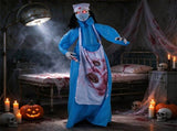 6.1 ft Animated Zombie Nurse Halloween Animatronic, Life Size Standing Scary Nurse Prop with 78822086