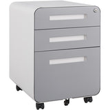 ZUN 3 Drawer Mobile File Cabinet Under Desk Office,Simple Style Versatile Storage Cabinet for W1247P145909