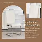 Luxury - style Dining Chairs. Comfort & Stability in One.The combination of white grainy-like W1151P324773