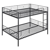 Full Over Full Metal Bunk Bed, Black MF310408AAB