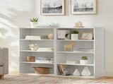 CD DVD storage cabinet, bookcase, adjustable shelf 8-layer storage, display bookshelf, home, office, 46840276