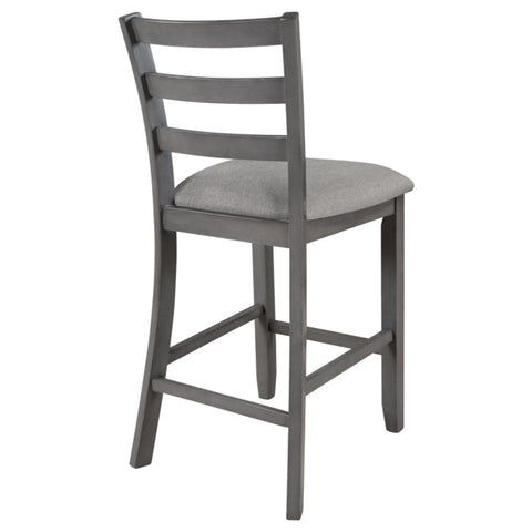 ZUN Set of 4 Wooden Counter Height Dining Chair with Padded Chairs, Gray 36601505