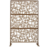 Outdoor & Indoor Privacy Metal Privacy 76" H48" W, Freestanding Decorative Privacy W465P193254