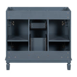 ZUN 36'' Bathroom Vanity without Top Sink, Royal Blue Cabinet only, Modern Bathroom Storage Cabinet with WF305078AAC