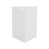 ZUN White Triangle Bathroom Storage Cabinet with Adjustable Shelves, Freestanding Floor Cabinet for Home 88522667