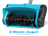800W Electric Snow Shovel Cordless, Lightweight Foldable Snow Remover with Safety Lock, 49348714