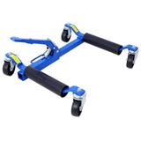 Set of Wheel Dolly Car Skates Vehicle Positioning Tire Jack Ratcheting Foot Pedal Lift W46560256