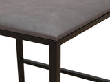 Set of 2 Counter Height Barstools Kitchen Island Stools with Back Modern Armless Metal Legs & PU 86496159