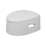 ZUN Portable Toilet with Non-slip insert Grey 74252362