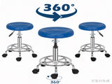 Round Stool with Lines Rotation Bar Stool Blue 27499847