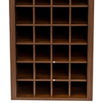 ZUN brown walnut color modular 32 wine bar cabinet Buffet Cabinet W1778133399