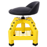 Pneumatic 360 Degree Swivel Mechanics Rolling Creeper Seat, Heavy Duty Rolling Mechanics W46590153
