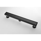 28 Inches Linear Shower Drain, Included Hair Strainer and Leveling Feet W2287P147634