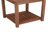 Square Wood Side Table Carbonized Color 67801241