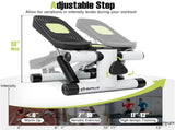 Mini Full Body Stepper - Resistance Bands Included, Adjustable Intensity, LCD Tracker 10781307