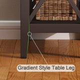 2-Drawer End Table, Flip Top Narrow End Table with Drawer, Accent Side Table Nightstand for T3771P356737