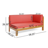 BRAVA X-BACK RIGHT CORNER BENCH, RED 57968.00RED