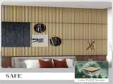 24" x 24" Acoustic Wood Slat Wall Panels, 4-Pack Sound Absorbing Decorative Panels for Home & Office 31208851