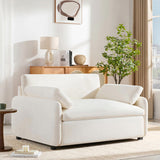 50*43" Oversized Chenille Single Sofa Chair,Wide and Deep Seat Accent Chair,Modern N723P235042A