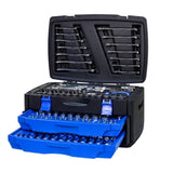 ZUN Black Hand Tool Box with Toolset 266Pcs W1102P163240