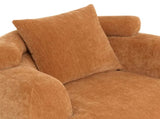Nordic Style Lazy-Style clubchair 38 Inches, Chenille Fabric Bucket Chair, Decorative Sofa, Soft W2901P489490