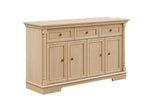 Farmhouse Style Kitchen Storage Cabinet, Large Wall Cabinet with Drawers and Doors in Roman Column W2393P300548
