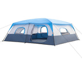 430*430*210cm Polyester Cloth Fiberglass Poles Can Accommodate 14 People Camping Tent Dark Blue And 95220011