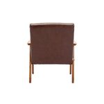 ZUN Accent Chairs Set of 2 with Table, Mid Century Modern Accent Chair, Wood and Fabric Armchairs 03533300