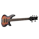 ZUN 44 Inch GIB 5 String H-H Pickup Laurel Wood Fingerboard Electric Bass 62416959