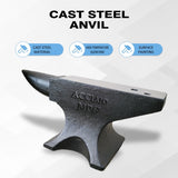Single Horn Anvil 132Lbs Cast Steel Anvil Blacksmith for Sale Forge Tools and Equipment Anvil Rugged W2885P203679