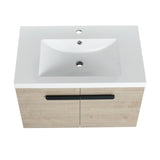 30 Inch Bathroom Cabinet With Sink,Soft Close Doors,Float Mounting Design, For Small Bathroom W999P195824