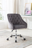 ZUN COOLMORE Velvet Home Office Desk Chair, Modern Cute Computer Chair, Wheels Height Adjustable W39532328