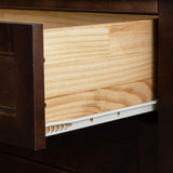 ZUN Solid Wood spray-painted drawer dresser bar,buffetware cabinet lockers buffet server console 78850594