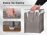 110L Laundry Hamper with Lid, Laundry Basket with Removable Liner for Bathroom Bedroom Gray 10537144