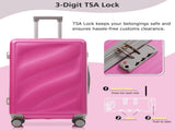 Luggage Set 3 Piece, Lightweight Durable ABS Suitcases with Spinner Wheels and TSA Lock, Carry-on & 25545007