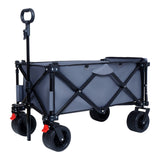 Foldable Wagon with Extended Tailgate, Extra Long Extender Wagon Cart,Beach Wagon Cart Heavy Duty W321P269238