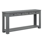 ZUN Console Table/Sofa Table with Storage Drawers and Bottom Shelf for Entryway Hallway 10129983