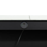 Dining Room Transitional 3pc Dining Set Gloss Table Top w Storage Shelves Side 2x Stools Black Ivory B2741P301902