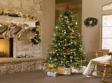 7.5 FT Artificial Christmas Tree with DIY 400 Warm White LED Lights, Hinged Xmas Pine Tree with Tree 94724856