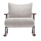 Modern Accent Chair Arm Chair Living Room Rocking Chair Metal Frame W1403P241856