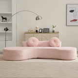 105.5''Curved Sofa, Modern Minimalist Sofa, Cloud Couch Sofa 3-4 W2108P196836