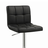 Black and Chrome Adjustable Bar Stool B062P153490