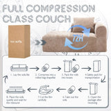 UNITED WE WIN Chenille Loveseat Sofa,Minimalist Modular Couches Sleeper for Living Room Bedroom W1568P255134