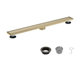 30 Inch Linear Shower Drain with 2-in-1 Flat & Tile Insert Removable Cover, 304 Stainless Steel with 68855432