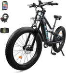 ZUN Electric Bike 1000W Motor Fat Tire 26x4 Mountain Bike T3177P268163