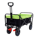 150L Collapsible Wagon Cart Foldable, Utility Garden Wagon with 360lbs Weight Capacity, Heavy Duty W321P269221