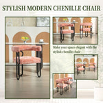 ZUN House Hold Contemporary Designed Chenille Fabric Upholstered Accent/Dining Chair/Barrel Side Chairs W1588P194935